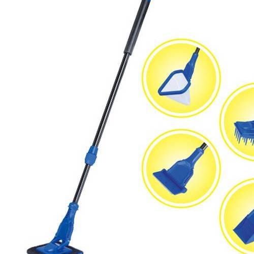 อุปกรณ์ทำความสะอาดตู้ปลา 5 in 1 รุ่น  AS-201